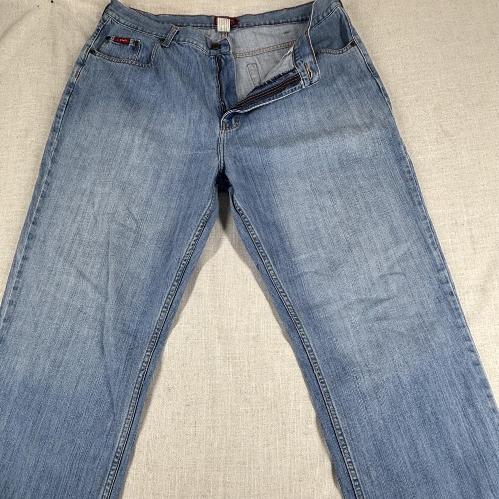 Chaps Denim Jeans Mens 38x31 Blue Relaxed Fit Straight Leg Medium Wash Classic